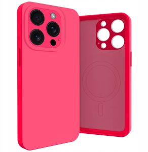Etui do Apple iPhone 16 Pro (Do Magsafe, Osłona Kamery, Fuksjowe)   Szkło 7