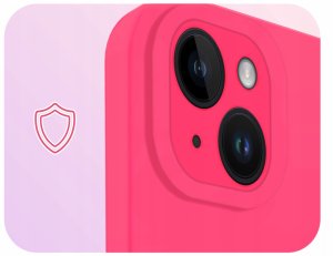 Etui do Apple iPhone 14 (Do Magsafe, Osłona Kamery, Fuksjowe, Case)   Szkło 3