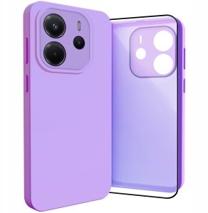 Etui do Xiaomi Redmi Note 14 5G (Osłona Kamery, Fioletowe, Plecki)   Szkło 1