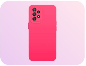 Etui do Galaxy A52 4G / 5G / A52s 4G (Osłona Kamery, Fuksjowe)   Szkło 9H 2