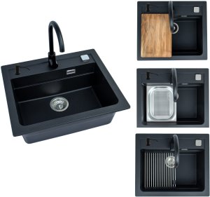 Zlewozmywak Alveus SINK ATROX30 G91 WITH MIXER BLACK 2