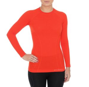 Brubeck Koszulka damska z długim rękawem Active Wool czerwona r. M (LS12810) 1