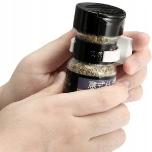 UCHWYT Kuchenny NA PRZYPRAWY Leki do SZAFKI 5 miejsc UNIWERSALNY Biały 3