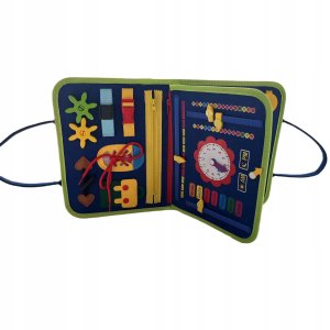 Tablica MONTESSORI Walizka EDUKACYJNA Sensoryczna dla DZIECI Manipulacyjna 2