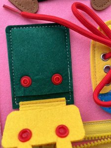 Tablica MONTESSORI Walizka EDUKACYJNA Sensoryczna dla DZIECI Manipulacyjna 7