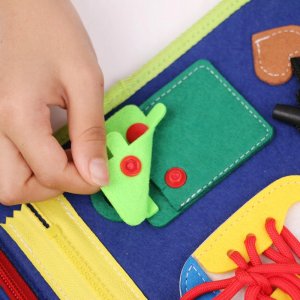 Tablica MONTESSORI Walizka EDUKACYJNA Sensoryczna dla DZIECI Manipulacyjna 8