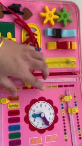 Tablica MONTESSORI Walizka EDUKACYJNA Sensoryczna dla DZIECI Manipulacyjna 10