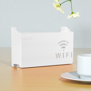 UCHWYT ŚCIENNY PÓŁKA na ROUTER WIFI SWITCH Blue 2