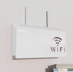 UCHWYT ŚCIENNY PÓŁKA na ROUTER WIFI SWITCH Blue 3