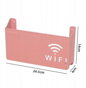 NETGEAR UCHWYT ŚCIENNY PÓŁKA na ROUTER WIFI SWITCH Różowa 2