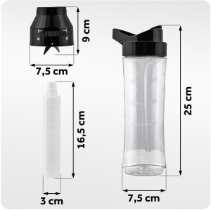 Pojemnik butelka do blendera 600 ml + wkład chłodzący BD-755 Berdsen 3