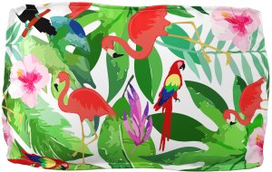 vidaXL Zestaw poduszek na paletach Zestaw 2 Tropikalny dżungla Poliester 6