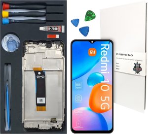 WYŚWIETLACZ LCD DO XIAOMI REDMI 10 5G RAMKA ZESTAW WYMIANA WYŚWIETLACZA 1
