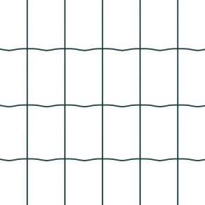 vidaXL Ogrodzenie Euro z 5 słupkami U Zielone 0.8x10 m Stal 7