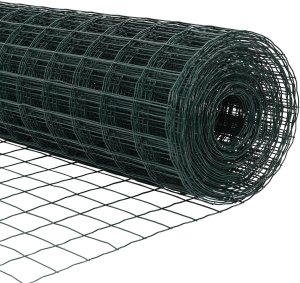 vidaXL Ogrodzenie Euro z 5 słupkami U Zielone 0.8x10 m Stal 8