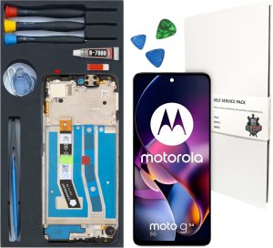 WYŚWIETLACZ LCD DO MOTOROLA MOTO G54 RAMKA ZESTAW WYMIANA WYŚWIETLACZA 1