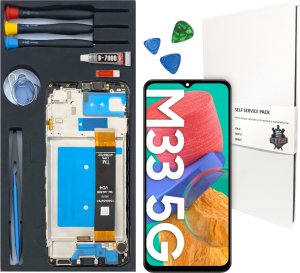 WYŚWIETLACZ LCD DO SAMSUNG GALAXY M33 ORYGINAŁ RAMKA ZESTAW WYMIANA WYŚWIETLACZA 1