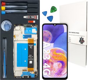 WYŚWIETLACZ LCD DO SAMSUNG GALAXY A23 4G ORYGINAŁ RAMKA ZESTAW WYMIANA WYŚWIETLACZA 1