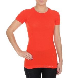 Brubeck Koszulka damska z krótkim rękawem Active Wool pomarańczowa r. S (SS11700) 1