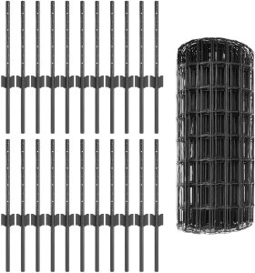 vidaXL Ogrodzenie  Euro Zestaw 3 Szare Metalowe Duże Trwałe 2