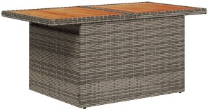 vidaXL Zestaw Sof Ogrodowych 11 elementów z Poduszkami Szary Poly Rattan 7