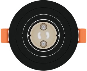 vidaXL Lampy wpuszczane 12 sztuk Okrągłe GU10 Czarne 91 mm 5