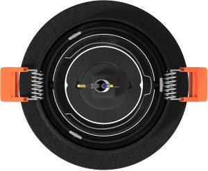 vidaXL Lampy wpuszczane 12 sztuk Okrągłe GU10 Czarne 91 mm 6