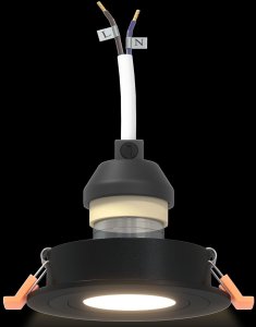 vidaXL Lampy wpuszczane 12 sztuk Okrągłe GU10 Czarne 91 mm 10