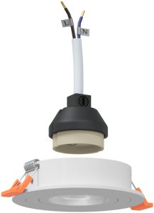 vidaXL Reflektory wpuszczane 12 szt. Okrągłe GU10 Białe 91 mm 2