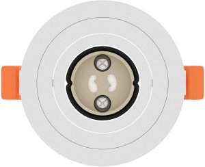 vidaXL Reflektory wpuszczane 12 szt. Okrągłe GU10 Białe 91 mm 5