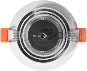 vidaXL Reflektory wpuszczane 12 szt. Okrągłe GU10 Białe 91 mm 6