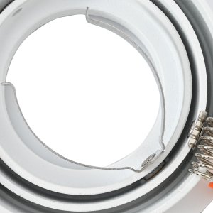 vidaXL Reflektory wpuszczane 12 szt. Okrągłe GU10 Białe 91 mm 8