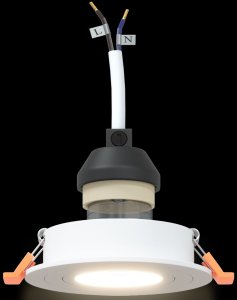 vidaXL Reflektory wpuszczane 12 szt. Okrągłe GU10 Białe 91 mm 10