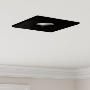vidaXL Lampa wpuszczana  24 szt. Kwadrat GU10 Czarny 91x91 mm 1