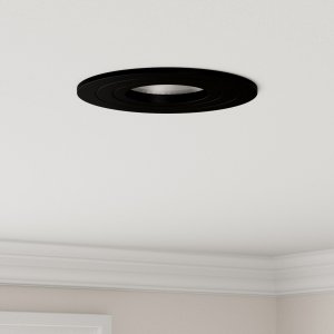 vidaXL Reflektory wpuszczane 24 szt. Okrągłe GU10 Czarny 91 mm 1