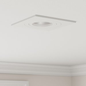vidaXL Lampa wpuszczana  24 szt. Kwadrat GU10 Biała 91x91 mm 1
