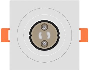 vidaXL Lampa wpuszczana 24 szt. Kwadrat GU10 Biała 91x91 mm 5