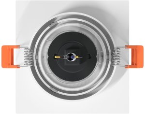 vidaXL Lampa wpuszczana 24 szt. Kwadrat GU10 Biała 91x91 mm 6