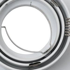 vidaXL Lampa wpuszczana 24 szt. Kwadrat GU10 Biała 91x91 mm 8