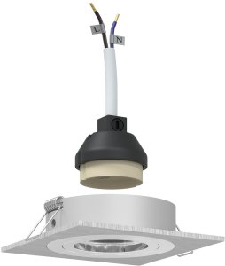 vidaXL Reflektory wpuszczane 12 sztuk Kwadrat GU10 Srebrny 91x91 mm 2