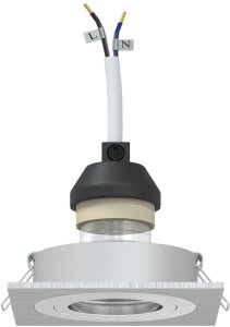 vidaXL Reflektory wpuszczane 12 sztuk Kwadrat GU10 Srebrny 91x91 mm 3