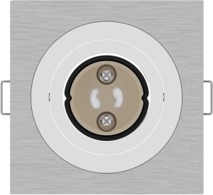 vidaXL Reflektory wpuszczane 12 sztuk Kwadrat GU10 Srebrny 91x91 mm 5