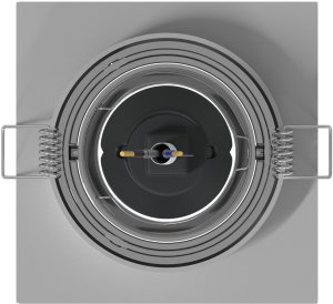 vidaXL Reflektory wpuszczane 12 sztuk Kwadrat GU10 Srebrny 91x91 mm 6