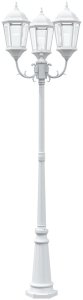 vidaXL Słup świetlny do ogrodu  Biały Aluminium 61 x 53 x 235 cm 3