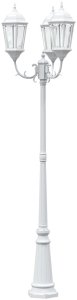 vidaXL Słup świetlny do ogrodu  Biały Aluminium 61 x 53 x 235 cm 4