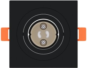 vidaXL Reflektory wpuszczane 12 szt. Kwadrat GU10 Czarny 91x91 mm 5