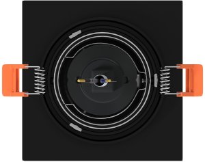 vidaXL Reflektory wpuszczane 12 szt. Kwadrat GU10 Czarny 91x91 mm 6