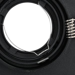 vidaXL Reflektory wpuszczane 12 szt. Kwadrat GU10 Czarny 91x91 mm 8