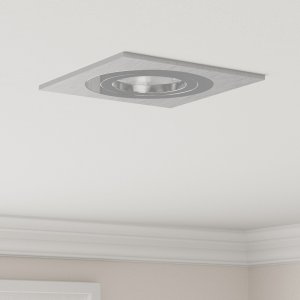 vidaXL Lampy wpuszczane  24 szt. Kwadrat GU10 Srebrny 91x91 mm 1