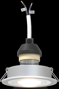 vidaXL Lampy wpuszczane 24 szt. Okrągły GU10 Srebrny 91 mm 10